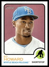 2022 Topps Heritage Minor League Ed Howard Myrtle Beach Pelicans #73