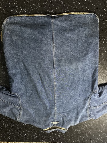 Vintage Corniche REVERSIBLE Oversized Barn Jacket Denim Tan Jacket Size XXL - Bild 9 von 14