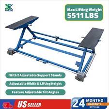 Xk Lm250t Portable Car Lift 5511 Lbs Auto Scissor Lift W. 2 Support Stands