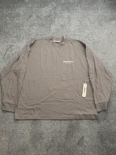 Fear Of God Essentials Tee Size XL Desert Taupe Long Sleeve NWT