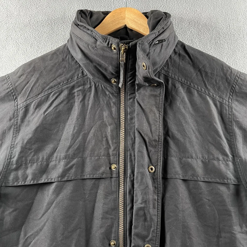 Chaqueta de Colección LL Bean Goretex Para Hombres Grande Negra Abrigo de Invierno Tareas de Campo Con Capucha Foto 3 de 4