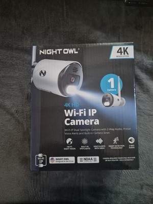 Night Owl Wi-Fi IP 4K HD  Dual Spotlight Camera 