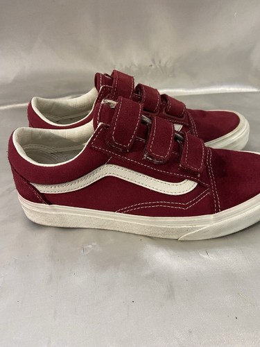Vans Old Skool V Rumba Red Suede/Canvas Unisex Skate Shoes - Mens 5.5 Women 7 - 第 14/22 張圖片