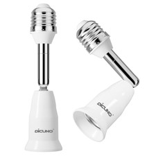 Light Socket Extender, E26 Light Bulb Extender, 4.5 Inch Extension, Adjustable S