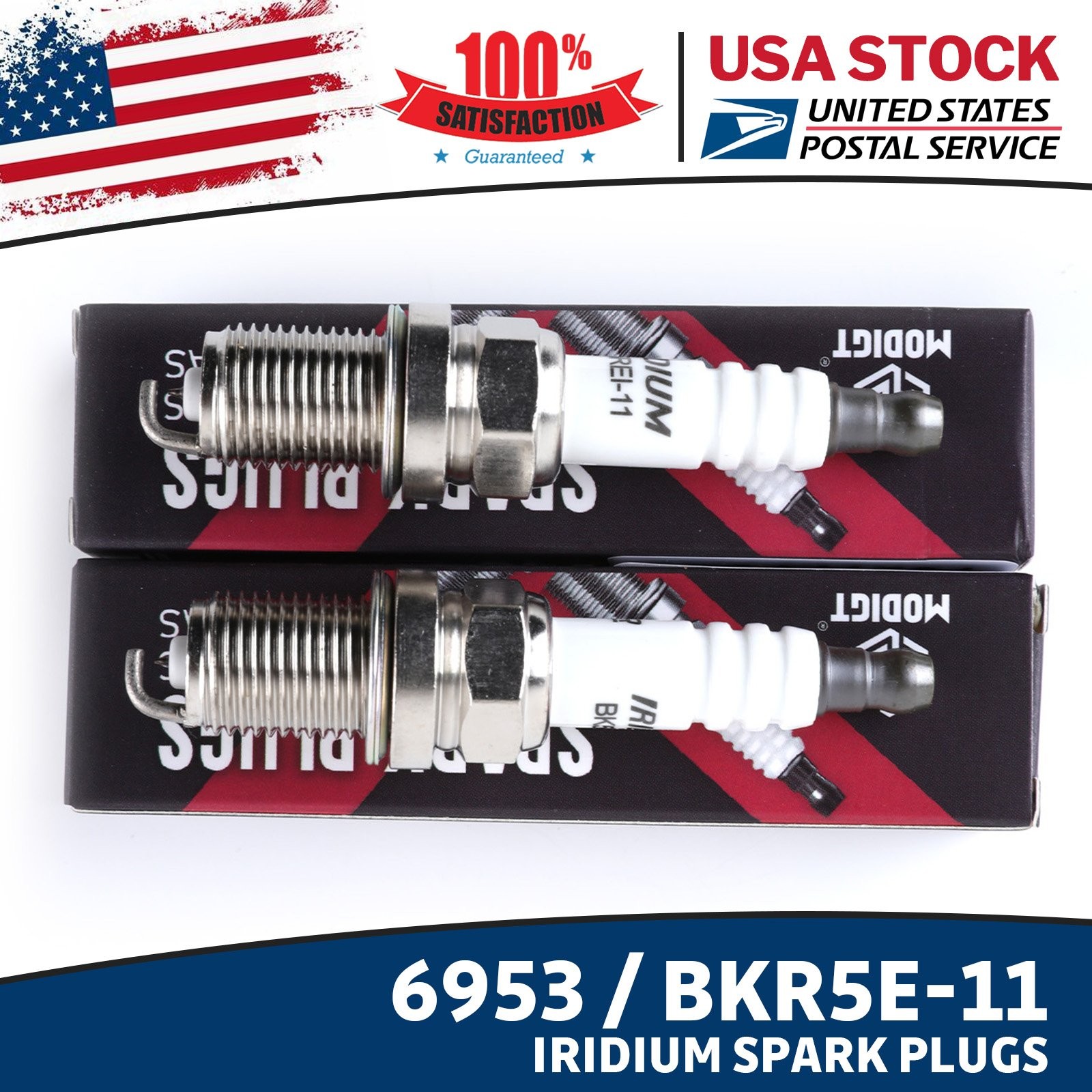 OEM Quality 6953 8 PCS Iridium SPARK PLUGS For BKR5E-11 For Nissan Toyota Audi