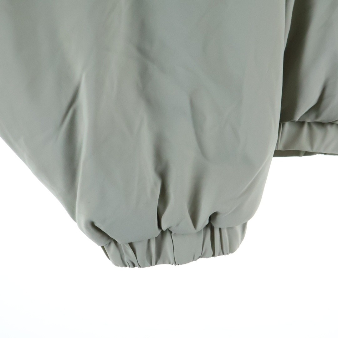 FEAR OF GOD ESSENTIALS Logo Patch Half Zip Nylon Puffer Jacket Gray Used 427788a thumbnail 5