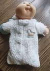 14" Boy Cabbage Patch Beanie Baby HM#3 1 Dimple Lamb Baby Outfit Green Signature