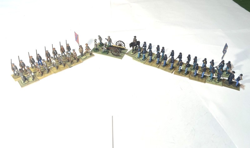 HO Scale Painted Airfix American Civil War Soldiers	Lot 150