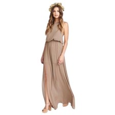Show Me Your Mumu Heather Halter Nude Dress Size Small