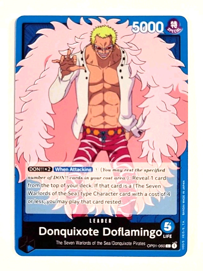 Donquixote Doflamingo - Leader Card - OP01-060 - Romance Dawn - One Piece TCG