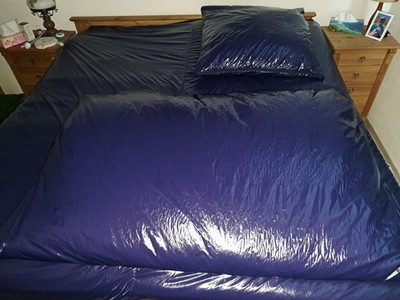 shiny nylon Bettwäsche set Shiny PVC,Wet Look NEU Lack Retro glossy nylon