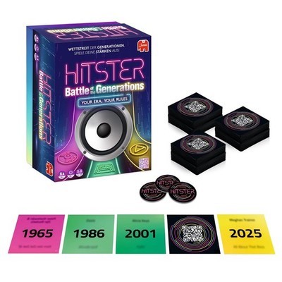 Hitster Battle of the Generations - Musik Party Brettspiel für Erwachsene | 420+