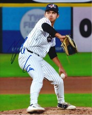 Kyle Carr Signed 2025 Somerset Patriots 8x10 Photo New York Yankees #15 Prospect