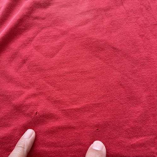 VTG Y2K Volcom Mens L Large Red Basic Crew Neck T Shirt Short Sleeve - Picture 7 of 8