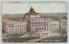 Congressional Library Washington DC Postcard