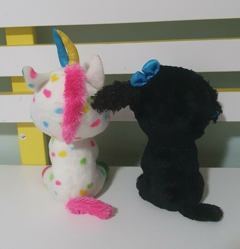 TY BEANIES TRACEY THE DOG HARMONIE THE UNICORN - Picture 2 of 2