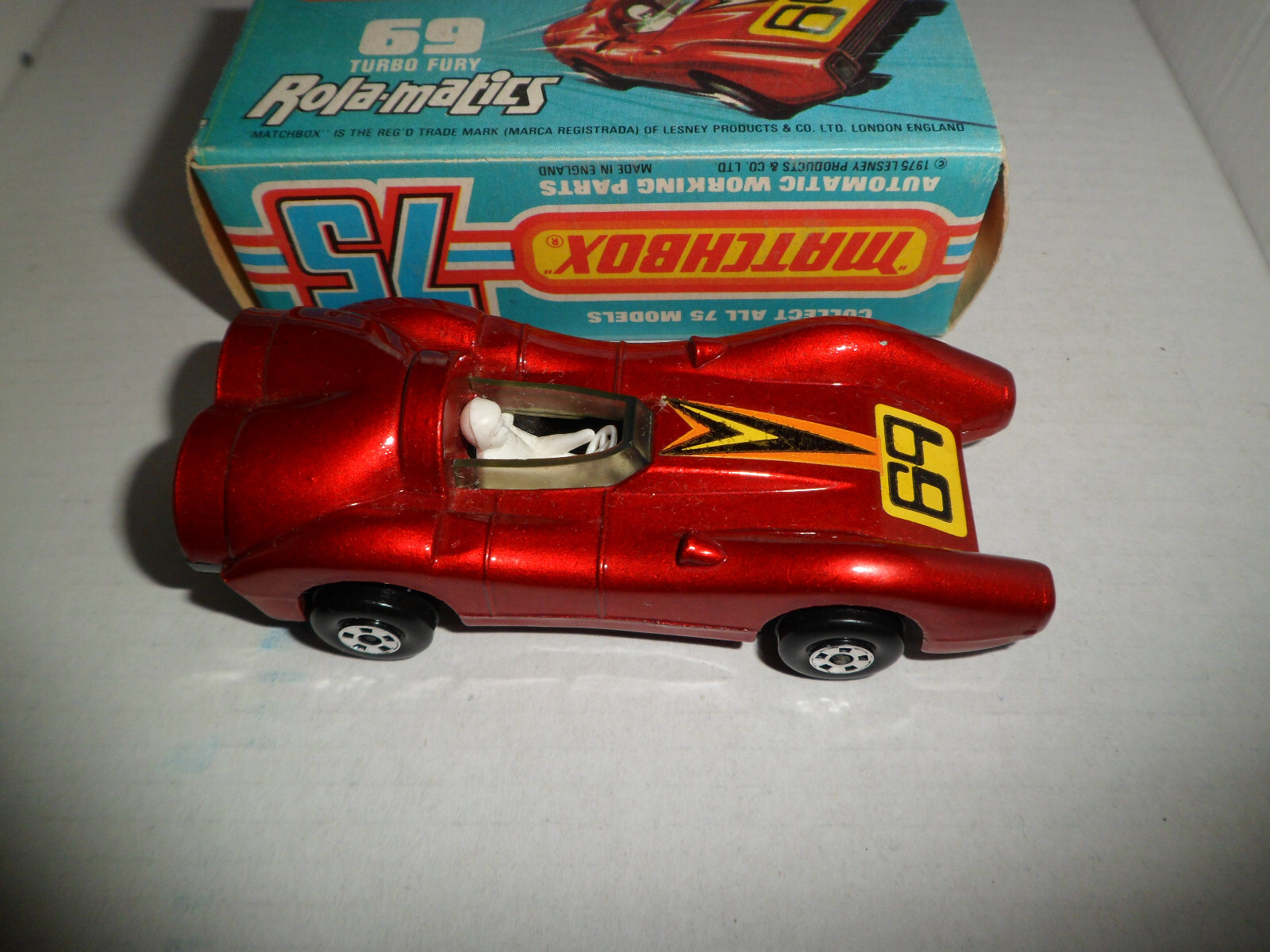 Matchbox Superfast Lesney 69 Turbo Fury Rola-matics 1975