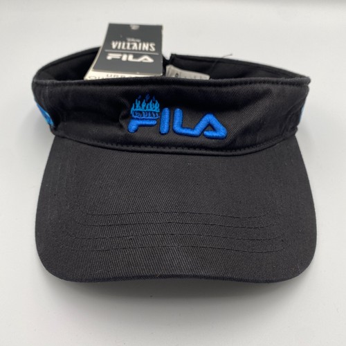 Vtg Fila Disney Villains Urban Outfitters Adjustable Visor Hat Cap Black - Picture 1 of 5