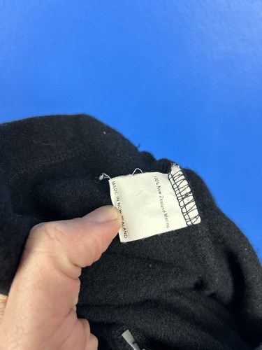 Untouched World Men’s Sport Jumper Merino Zip Front XL black RRP$500 - Picture 9 of 11