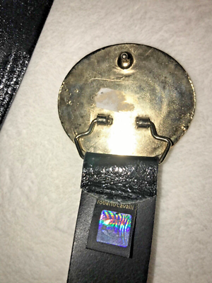 Just Cavalli Embellished Statement Buckle Black Genuine  display picture 3