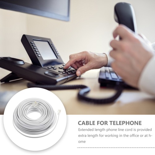 Telefonkabelverlängerungskabel Telefonleitung Zu Hause Für Festnetz - Zdjęcie 5 z 12