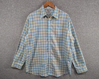 L.L. BEAN Check Gingham Traditional Fit knitterarm Freizeithemd mit Knöpfen L