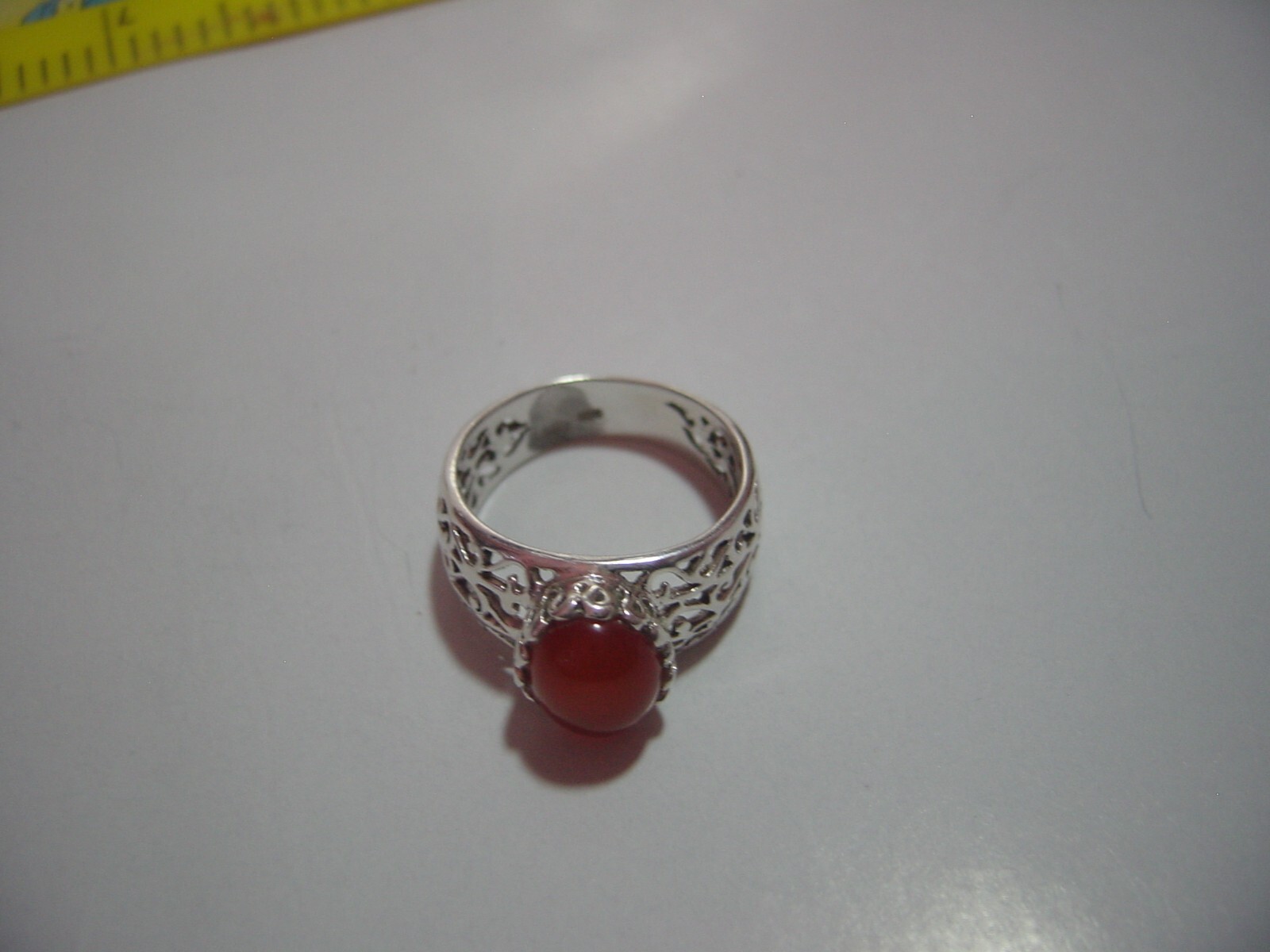 Vintage Solid Silver ornate Ring-superb genuine n… - image 7