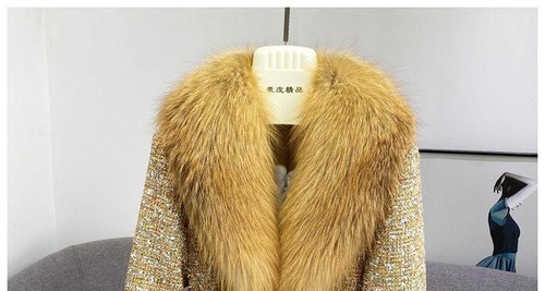 Cappotto Donna Pelliccia Volpe Collare Casual Donna Giacca Inverno Corto Donna Giacca Pelliccia - Foto 9 di 11