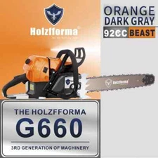 92cc Holzfforma G660 Gasoline Chain Saw Power Head With 28inch Bar & Chain