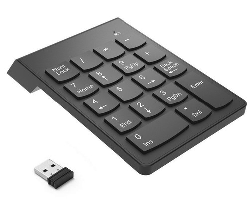 Wireless Numeric Keypad Financial Numpad Keyboard for Notebook Laptop Desktop - Picture 2 of 4