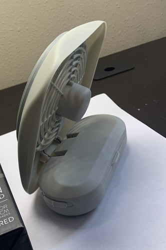 TREVA Portable Fan, 2 Speeds, Blade Dia - 5" FD05805, White - Picture 2 of 3