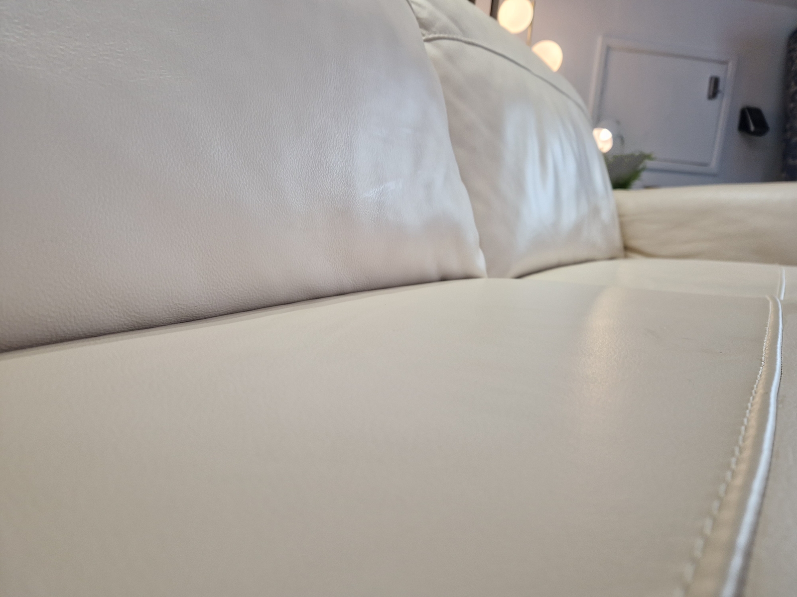 Fellini 3 Seat Leather Sofa Hampshire Ivory eBay