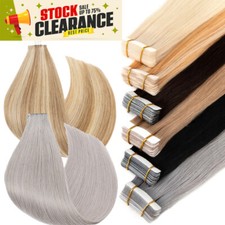 60PCS 150G Tape In Extensions 100 Real Remy Human Hair Seamless Skin Weft Long