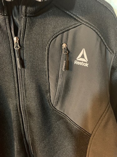 Reebok Men's Textured Ski Jacket Fleece Lined Black L $145 - Picture 2 of 10
