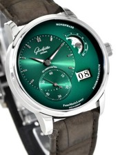 Glashutte Original PanoMaticLunar Stainless Steel / Silver / Leather 1-90-02-42-32-05