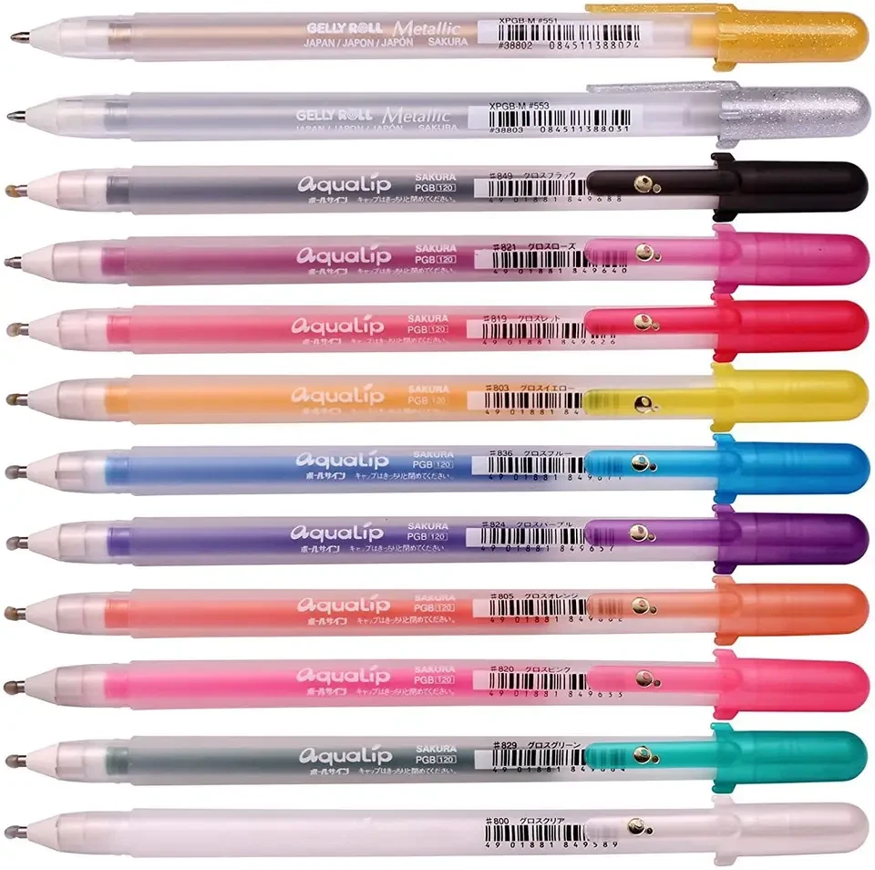 12 x Sakura Gelly Roll caneta gel esmalte conjunto de efeitos 3D sortido conjunto de 12 cores - Imagem 2 de 4