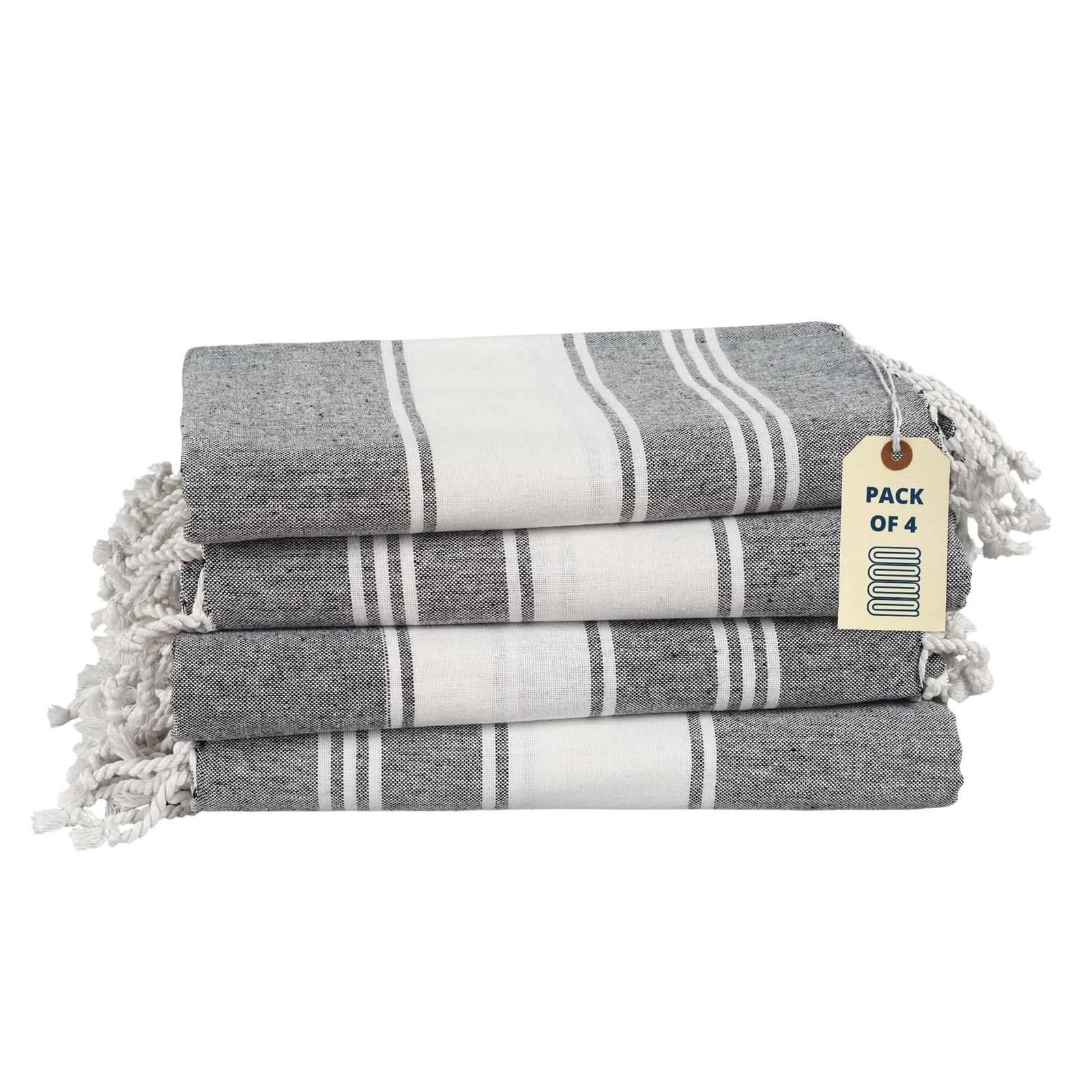 Oversized Beach Towels 4 Pack - Quick Dry Turkish Towel Set 39