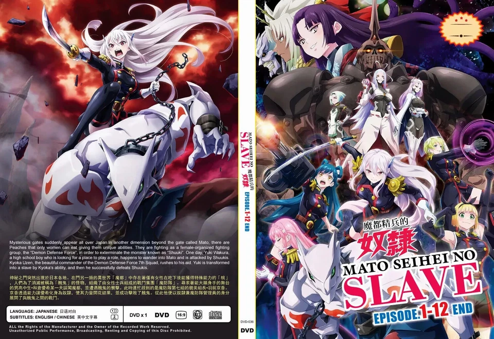 Mato Seihei No Slave (Chained Soldier) Anime DVD Complete Series (Vol. 1-12 End) - Image 4 of 4