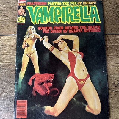 Vampirella #102 Warren 1982 Vampi Pantha Horror Comic Book Magazine FN/VF