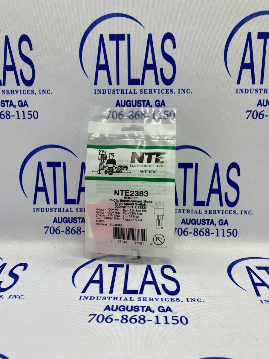 Transistor MOSFET De Canal P (P-Channel) De Potencia Y Alta Velocidad NTE2383 - Marca NTE, Fabricado En EE.UU.