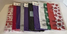 mixed lot of 9 packages tissue paper