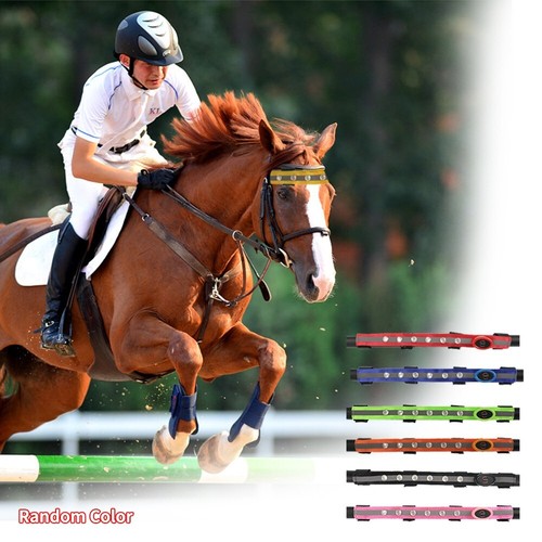 LED Luminous Browband Horse Headband Winter Dark Night Reflective Riding Safety - Picture 11 of 24