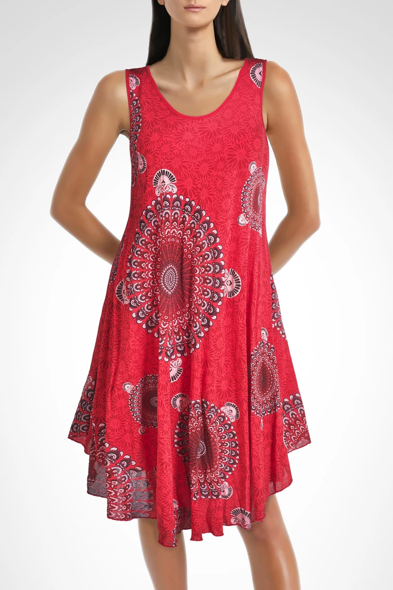 CUPSHE Damen Sommerkleid – Blumenmuster, Überkreuzter Neckholder, Ärmellos, Plissee, Midi-Länge