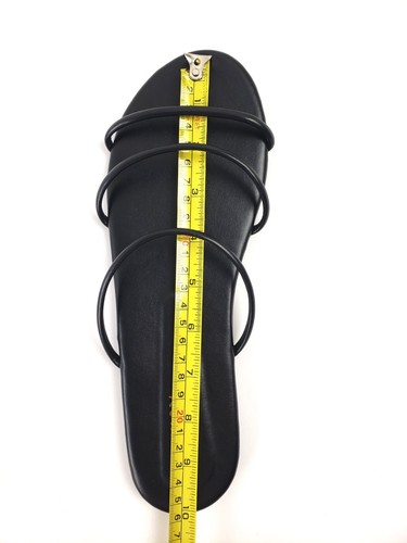 Hannah Rosanna Womens Black Thin-Strap Sandal 9.5 M - Picture 5 of 5