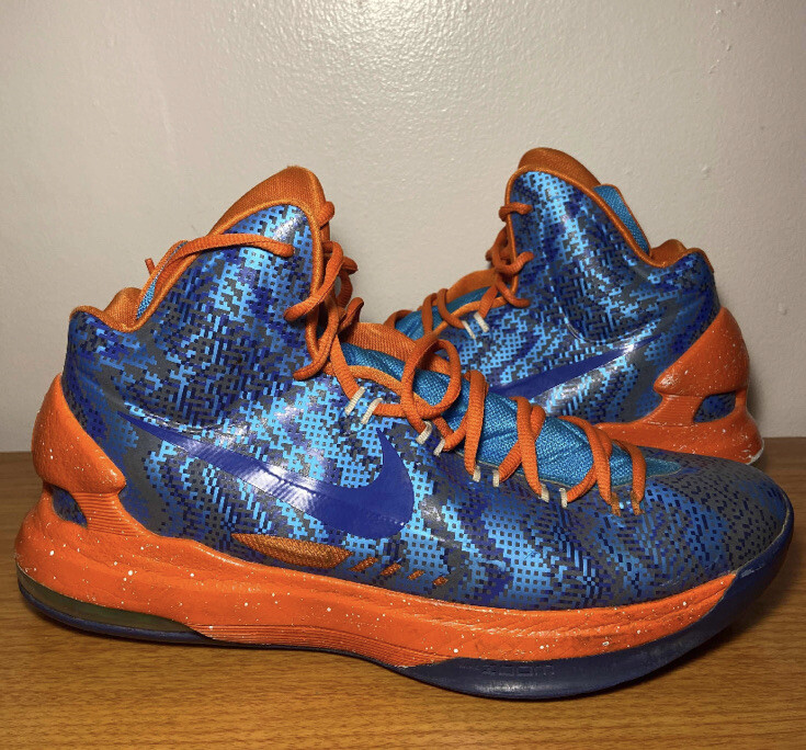 Nike Zoom Kd Kd Shoes Orange Blue Size 12 Nike Zoom KD Nerf MVP