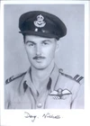 SPBB35 WWII WW2 RAF Battle of Britain Hurricane pilot NICHOLLS DFC signed photo