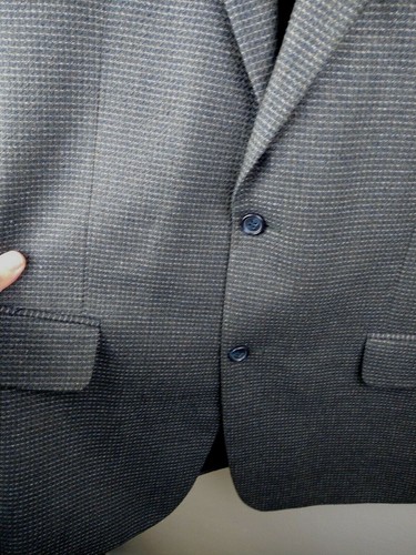 Vtg 42R Pronto Uomo Firenze Italy Mens Silk Wool Blazer Sport Coat Career - Picture 3 of 8