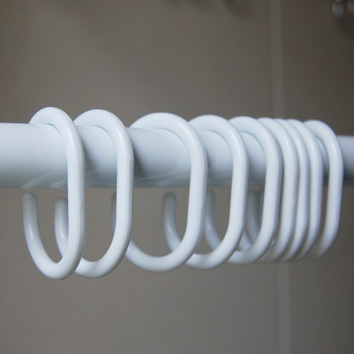 CLEARANCE Plain White Shower Curtain 2m x 2.4m Extra Long Free Shipping New - Picture 2 of 2