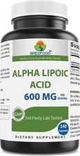Brieofood Alpha Lipoic Acid 600mg per Serving 240 Capsules