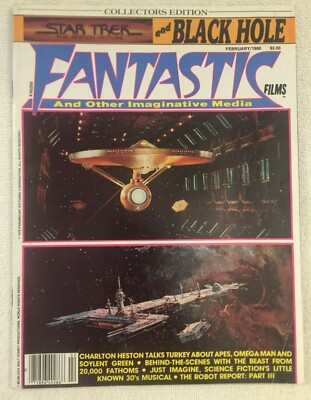 Vintage 1980 Fantastic Films Collectors Edition Star Trek & Black Hole Magazine
